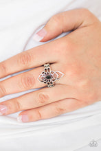 Load image into Gallery viewer, Paparazzi Taj MAHALO - Black Teardrop Bead - Silver Ring - $5 Jewelry With Ashley Swint
