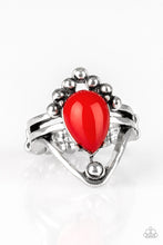 Load image into Gallery viewer, Paparazzi The Bold and The BEAD-iful - Red Bead - Silver Ring - $5 Jewelry With Ashley Swint