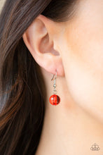 Load image into Gallery viewer, Paparazzi Beauty School Drop Out - Red - Necklace &amp; Earrings - $5 Jewelry With Ashley Swint