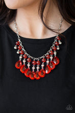 Load image into Gallery viewer, Paparazzi Beauty School Drop Out - Red - Necklace &amp; Earrings - $5 Jewelry With Ashley Swint
