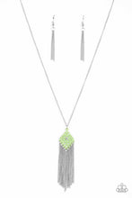 Load image into Gallery viewer, Paparazzi Color Me Capricious - Green - Necklace and matching Earrings - $5 Jewelry With Ashley Swint