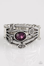 Load image into Gallery viewer, Paparazzi Cosmic Combo - Purple Rhinestone - Ring - $5 Jewelry With Ashley Swint