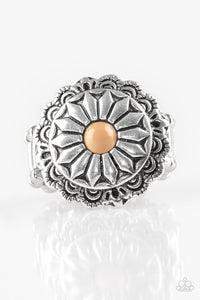 Paparazzi Daringly Daisy - Brown - Flower Ring - $5 Jewelry With Ashley Swint