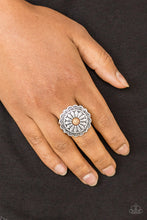 Load image into Gallery viewer, Paparazzi Daringly Daisy - Brown - Flower Ring - $5 Jewelry With Ashley Swint