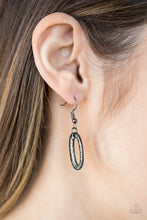 Load image into Gallery viewer, Paparazzi Easy, TIGRESS! - Black Gunmetal - Necklace and matching Earrings - $5 Jewelry With Ashley Swint