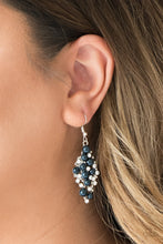 Load image into Gallery viewer, Paparazzi Famous Fashion - Blue Pearls - White Rhinestones - Earrings - $5 Jewelry With Ashley Swint