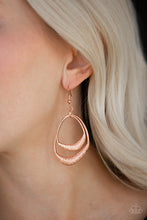 Load image into Gallery viewer, Paparazzi Follow The Beaten Path - Copper - Earrings - $5 Jewelry With Ashley Swint