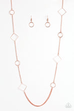 Load image into Gallery viewer, Paparazzi Full Frame - Copper - Necklace and matching Earrings - $5 Jewelry With Ashley Swint