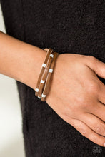 Load image into Gallery viewer, Paparazzi Get Lost In Nature - White - Leather Bracelet - $5 Jewelry With Ashley Swint