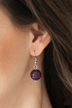 Load image into Gallery viewer, Paparazzi Gorgeously Globetrotter - Purple - Beads - Double Silver Chain Necklace &amp; Earrings - $5 Jewelry With Ashley Swint