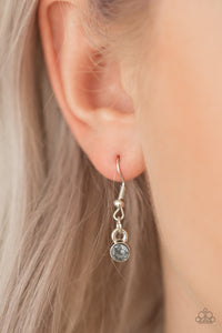 Paparazzi Heartless Heiress - Silver Rhinestones - Heart - Necklace & Earrings - $5 Jewelry With Ashley Swint
