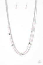 Load image into Gallery viewer, Paparazzi High Standards - Pink - Silver Necklace &amp; Earrings - $5 Jewelry With Ashley Swint