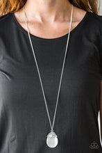 Load image into Gallery viewer, Paparazzi Nightcap and Gown - White - Teardrop Moonstone - Necklace &amp; Earrings - $5 Jewelry With Ashley Swint