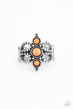 Load image into Gallery viewer, Paparazzi Outback Oasis - Orange Stones - Silver Studded Ring - $5 Jewelry With Ashley Swint