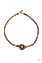 Load image into Gallery viewer, Paparazzi Outdoor Style - Brown - Leather Band - Button Loop Closure - Urban Necklace - $5 Jewelry With Ashley Swint