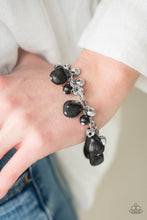 Load image into Gallery viewer, Paparazzi Practical Paleo - Black Stones - Double Chain Silver Bracelet - $5 Jewelry With Ashley Swint