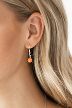 Load image into Gallery viewer, Paparazzi Pretty Pop-tastic! - Orange Beads - Silver Necklace and matching Earrings - $5 Jewelry with Ashley Swint