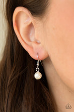 Load image into Gallery viewer, Paparazzi Run For The HEELS! - Brown Pearls - Silver Necklace and matching Earrings - $5 Jewelry With Ashley Swint