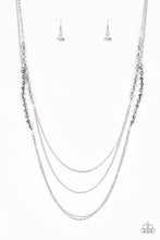 Load image into Gallery viewer, Paparazzi Shimmer Showdown - Silver - Smoky Faceted Hematite Beads - Necklace &amp; Earrings - $5 Jewelry With Ashley Swint