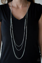 Load image into Gallery viewer, Paparazzi Shimmer Showdown - Silver - Smoky Faceted Hematite Beads - Necklace &amp; Earrings - $5 Jewelry With Ashley Swint