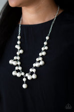 Load image into Gallery viewer, Paparazzi Soon To Be Mrs. - White - Pearls - Necklace &amp; Earrings - $5 Jewelry with Ashley Swint