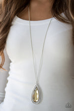 Load image into Gallery viewer, Paparazzi Accessories - The Royal Coronation - Brown - Golden Teardrop Gem - Necklace - $5 Jewelry With Ashley Swint
