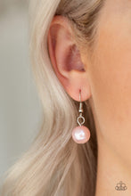 Load image into Gallery viewer, Paparazzi Theres Always Room At The Top - Pink Pearls - Silver Necklace and matching Earrings - $5 Jewelry With Ashley Swint