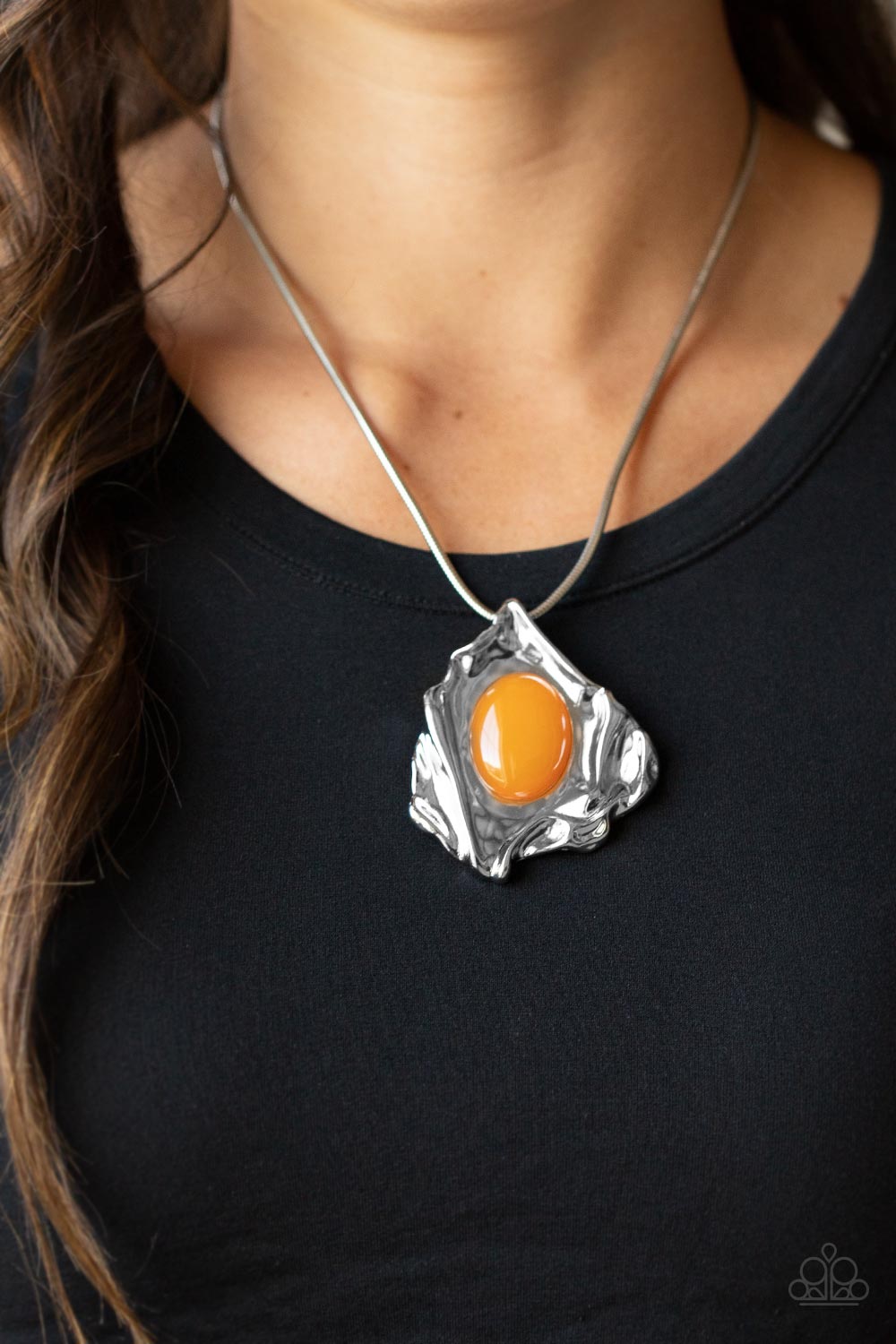 PRE-ORDER - Paparazzi Amazon Amulet - Orange - Necklace & Earrings - $5 Jewelry with Ashley Swint