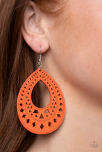 Load image into Gallery viewer, Paparazzi Belize Beauty - Orange - Earrings - $5 Jewelry with Ashley Swint
