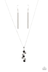 PRE-ORDER - Paparazzi Classically Clustered - Black - Necklace & Earrings - $5 Jewelry with Ashley Swint
