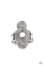 Load image into Gallery viewer, Paparazzi Desert Mandalas - White Bead - Silver Ring - $5 Jewelry With Ashley Swint