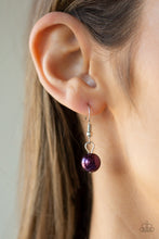 Load image into Gallery viewer, Paparazzi Duchess Royale - Purple Pearls - Silver Chain Necklace &amp; Earrings - $5 Jewelry With Ashley Swint
