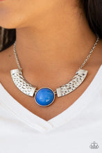 Load image into Gallery viewer, Paparazzi Egyptian Spell - Blue - Delicately Hammered - Silver Necklace &amp; Earrings - $5 Jewelry with Ashley Swint