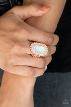 Load image into Gallery viewer, Paparazzi For ETHEREAL! - Rose Gold - Opalescent Stone - Ring - $5 Jewelry with Ashley Swint