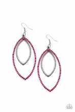 Load image into Gallery viewer, Paparazzi High Maintenance - Pink Rhinestones - Earrings - 2019 Convention Exclusive - $5 Jewelry With Ashley Swint