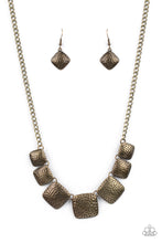Load image into Gallery viewer, PRE-ORDER - Paparazzi Keeping It RELIC - Brass - Necklace &amp; Earrings - $5 Jewelry with Ashley Swint