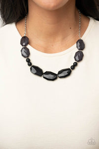PRE-ORDER - Paparazzi Melrose Melody - Black - Necklace & Earrings - $5 Jewelry with Ashley Swint