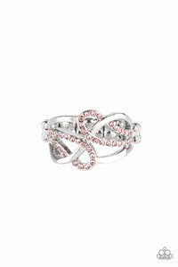 Paparazzi More Or FLAWLESS - Pink Rhinestone - Silver Ring - $5 Jewelry with Ashley Swint