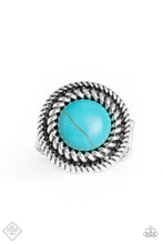 Load image into Gallery viewer, Paparazzi Rare Minerals - Blue Turquoise Stone - Ring - Fashion Fix Trend Blend Exclusive August 2019 - $5 Jewelry With Ashley Swint