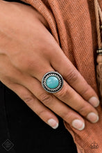 Load image into Gallery viewer, Paparazzi Rare Minerals - Blue Turquoise Stone - Ring - Fashion Fix Trend Blend Exclusive August 2019 - $5 Jewelry With Ashley Swint