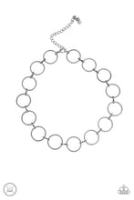 Load image into Gallery viewer, Paparazzi Retro Metro - Black Gunmetal - Choker Necklace and matching Earrings - $5 Jewelry With Ashley Swint