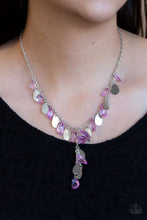 Load image into Gallery viewer, Paparazzi Sailboat Sunsets - Purple Teardrops - Silver Necklace &amp; Earrings - $5 Jewelry With Ashley Swint
