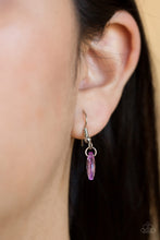 Load image into Gallery viewer, Paparazzi Sailboat Sunsets - Purple Teardrops - Silver Necklace &amp; Earrings - $5 Jewelry With Ashley Swint