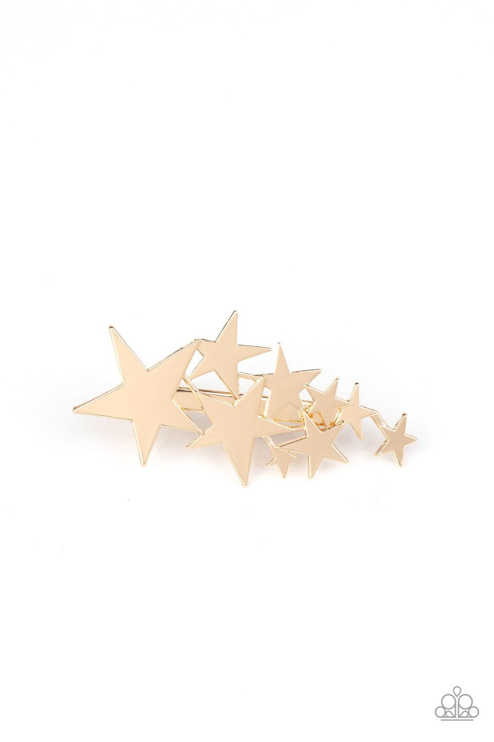 Paparazzi She STAR-ted It! - Gold - Hair Clip - $5 Jewelry with Ashley Swint