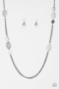 Paparazzi A Force Of Nature - Silver - Necklace & Earrings - $5 Jewelry With Ashley Swint