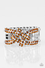 Load image into Gallery viewer, Paparazzi Can Only Go UPSCALE From Here - Brown Rhinestones - Ring - $5 Jewelry With Ashley Swint