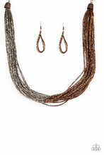 Load image into Gallery viewer, Paparazzi Flashy Fashion - Copper - Seed Beads - Necklace &amp; Earrings - $5 Jewelry With Ashley Swint