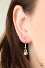 Load image into Gallery viewer, Paparazzi Got It On Lock - White Rhinestone - Necklace &amp; Earrings - $5 Jewelry with Ashley Swint