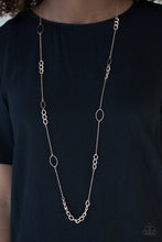 Load image into Gallery viewer, Paparazzi Metro Minimalist - Copper - Necklace &amp; Earrings - $5 Jewelry With Ashley Swint