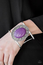 Load image into Gallery viewer, Paparazzi One For The RODEO - Purple Stone - Silver Cuff Bracelet - $5 Jewelry With Ashley Swint